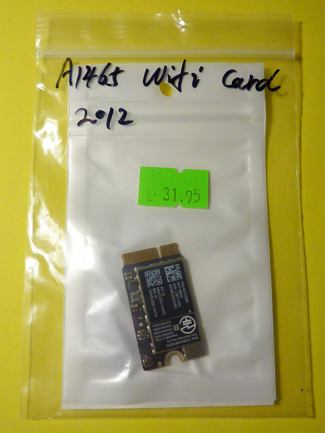 Apple MacBook A1465 2012 WLAN BT kortti BCM943224PCIEBT2
