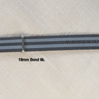 Nato 18mm Bond musta/harmaa - tikattu - pikkukuva 2
