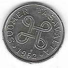 1962 1 MARKAN KOLIKKO KÄYTETTY HYVÄ - pikkukuva 2