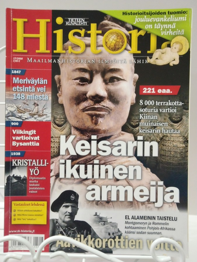 Historia lehti 17 2008 Tieteen Kuvalehti