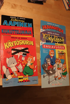 6 kpl Miina ja Manu -kirjoja
