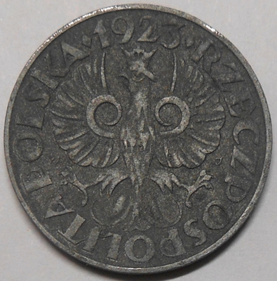 Puola. 20 groszy 1923, zink.
