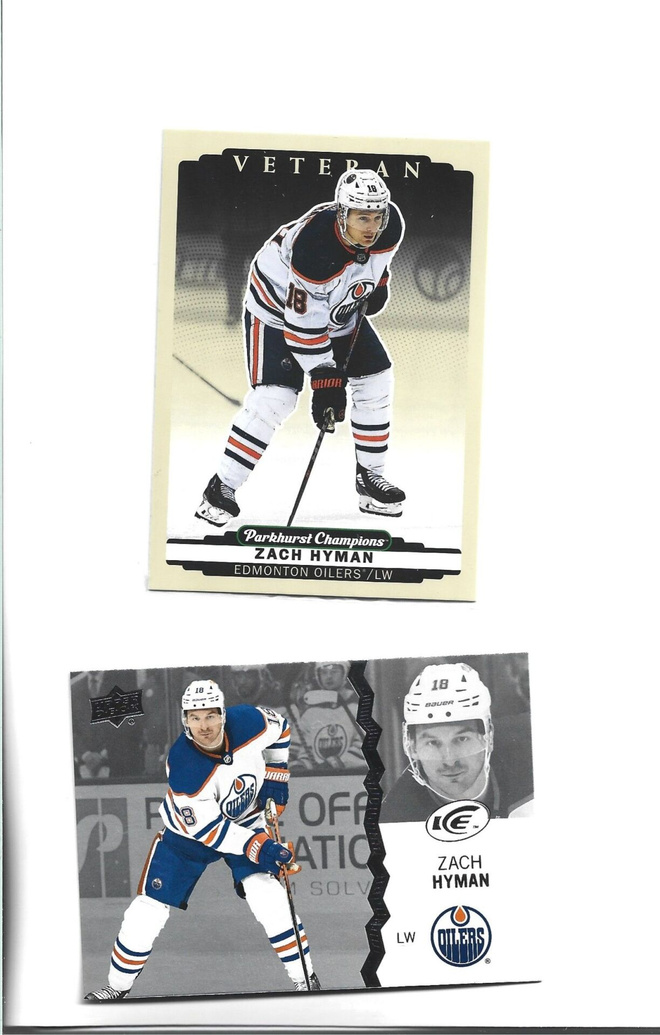 2 X ZACH HYMAN - OILERS