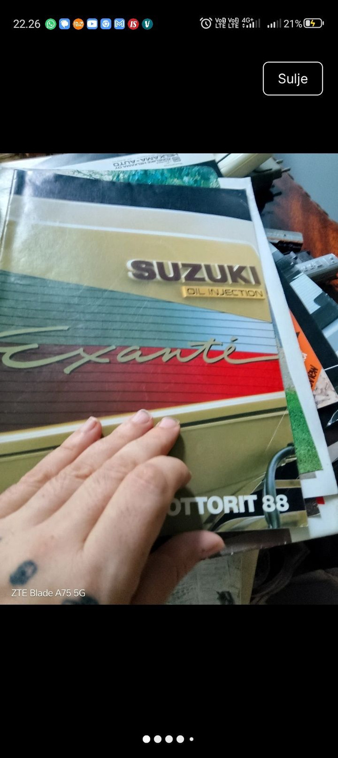 Suzuki perämoottori mallisto esite 1988