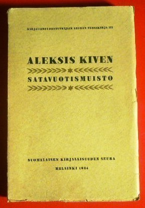 Aleksis Kiven satavuotismuisto  1934 1.p.