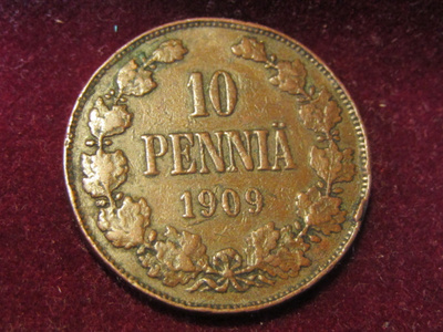 10 penniä 1909