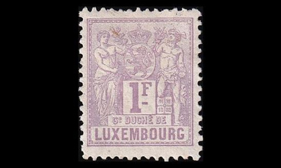 Luxemburg 55A * Allegoria 1 Fr (12½:12) (1882)