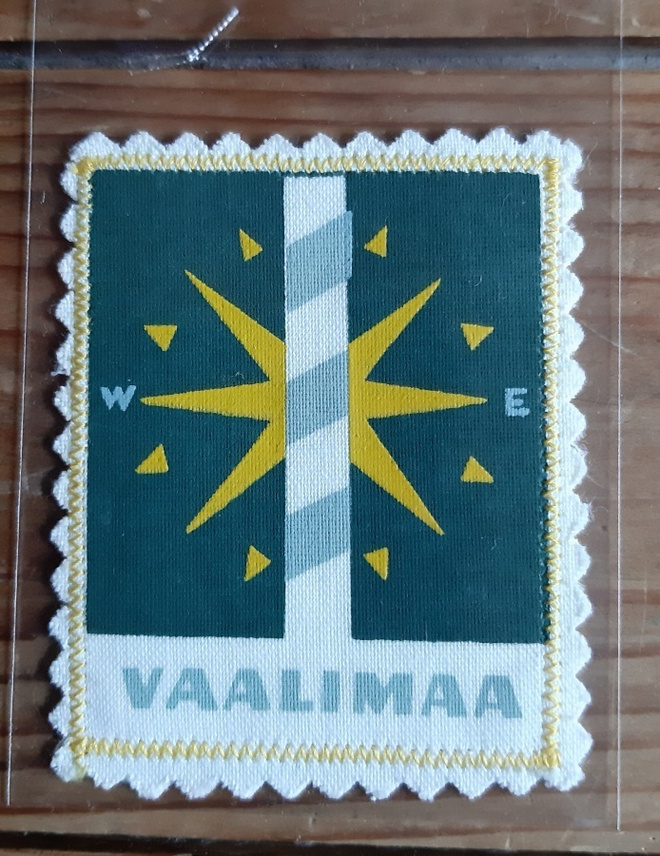 Vaalimaa vintage kangasmerkki
