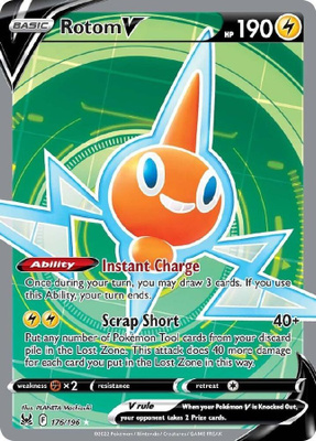 Rotom V 176/196 - Lost Origin - NM/M