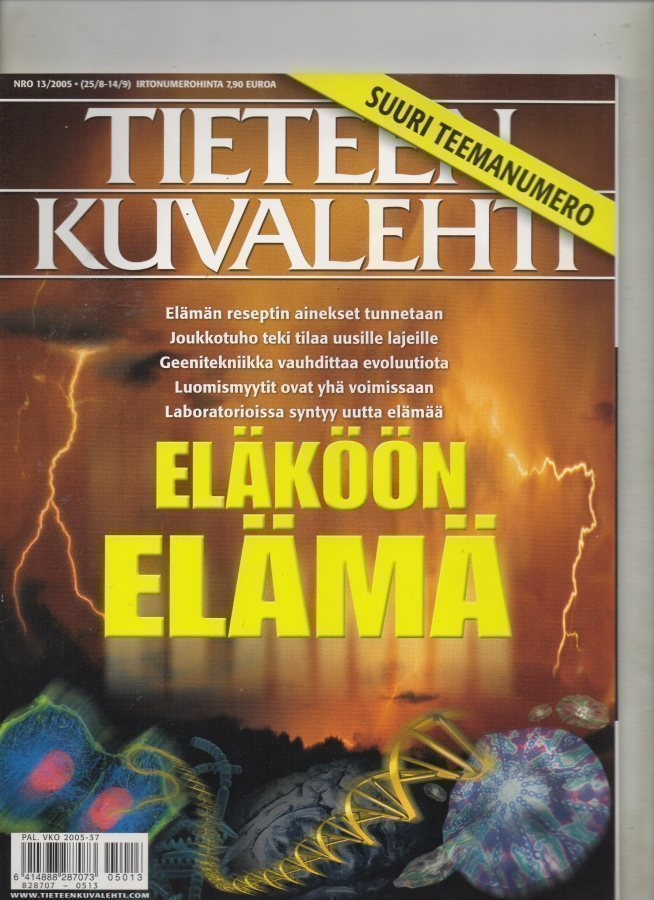 Tieteen Kuvalehti n:o 13 2005 Kone peittoaa ihmisaivot.