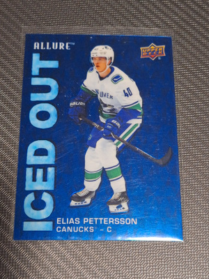 2019-20 UD Allure Elias Pettersson Iced Out # IO