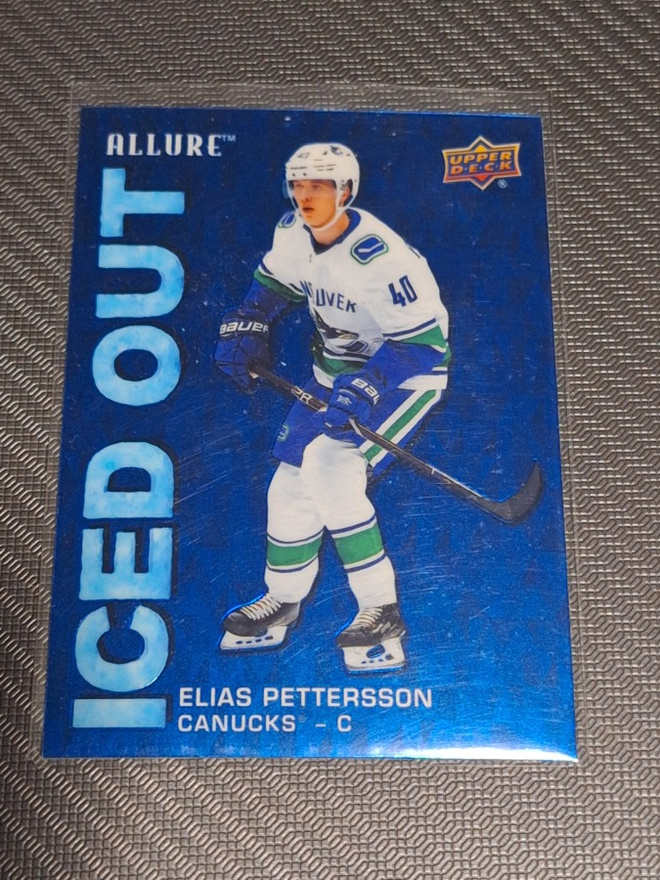 2019-20 UD Allure Elias Pettersson Iced Out # IO
