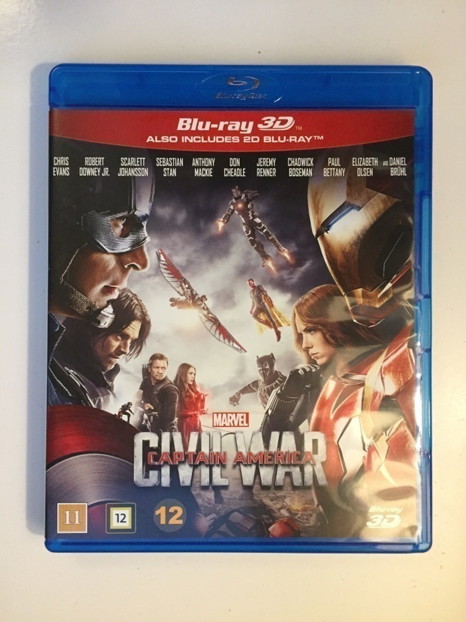 Captain America: Civil War (Blu-ray 3D + Blu-ray) 2016