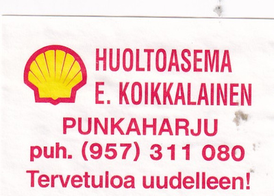 Punkaharju, E. Koikkalainen,  SHELL   2/11