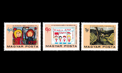 Unkari 2460-2 ** Kommunistipuolue 50v (1968)