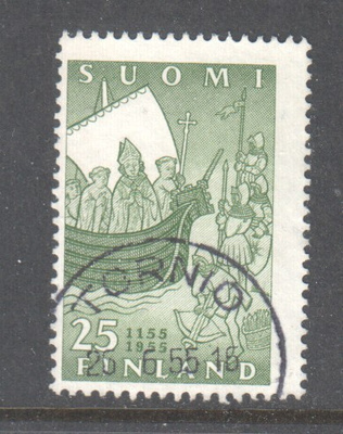 1955 25 mk Suomen kirkko loistoleimalla