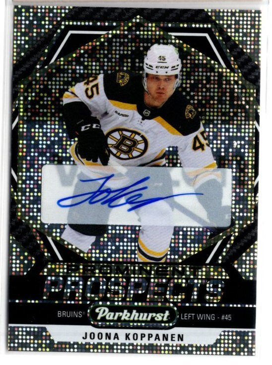 Joona Koppanen 23-24 UD Parkhurst Prominent Prospects Auto