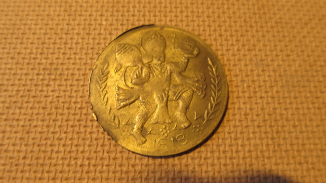 Intialainen mitali/kolikko 1818