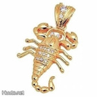 842 .. 9k Kulta Crystal Deluxe Scorpion .. Kaulakoru - pikkukuva 4