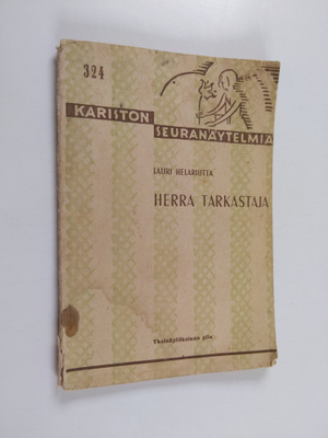 Lauri Helariutta : Herra tarkastaja : yksinäytöksinen pila