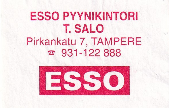Tampere, Pyynikintori, T. Salo   , ESSO     s9/3