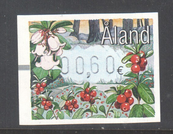 Åland 2004 0,6€ Puolukka framalipuke postituoreena.