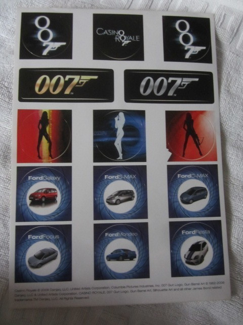 Tarra-arkki 007 Casino Royale + Ford