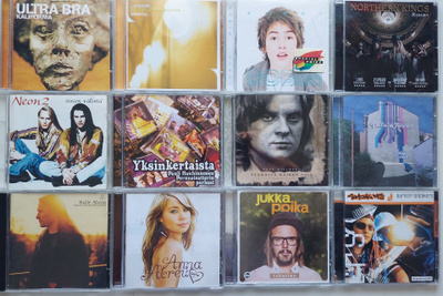 KOTIMAISTA ROCK &POP CD-LEVYJÄ 12 KPL KERRALLA