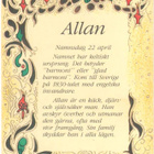 kortti ** Etunimi Allan Angela Ann-Charlotte Axel Bert ym. - pikkukuva 1