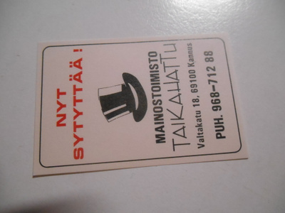 TT Etiketti Taikahattu Kannus