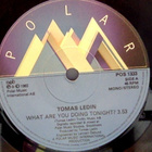 TOMAS LEDIN : WHAT ARE YOU DOING TONIGHT ? : VINYYLI 7" 1983 - pikkukuva 3