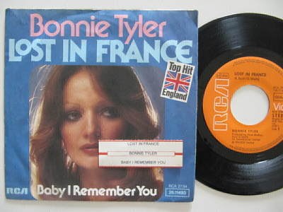 Bonnie Tyler Lost In France 7" sinkku