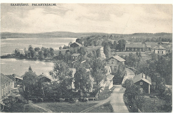 SAARIJÄRVI, PALAAVASALMI - vanha kortti