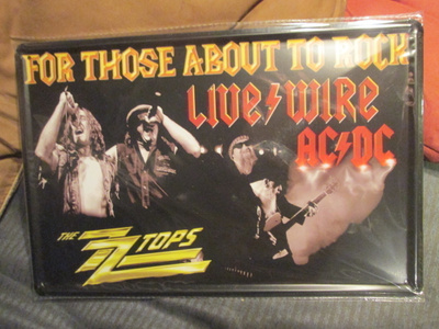 Peltikyltti AC/DC ZZ Top. For those about to Rock