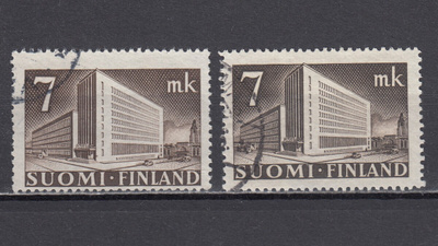 1942 Lape M30 Postitalo 7 mk - Molemmat värit