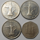 United Arab Emirates. 4 erilaista kolikkoa. - pikkukuva 1
