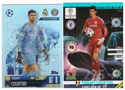 2 x Jalkapallo Mv THIBAUT COURTOIS Chelsea, Real Madrid