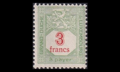 Luxemburg P-22A * Porto 3 Fr (12½) (1922)