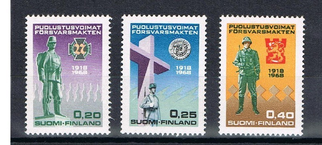 1968  Puolustusvoimat 50 v. (3)  ++