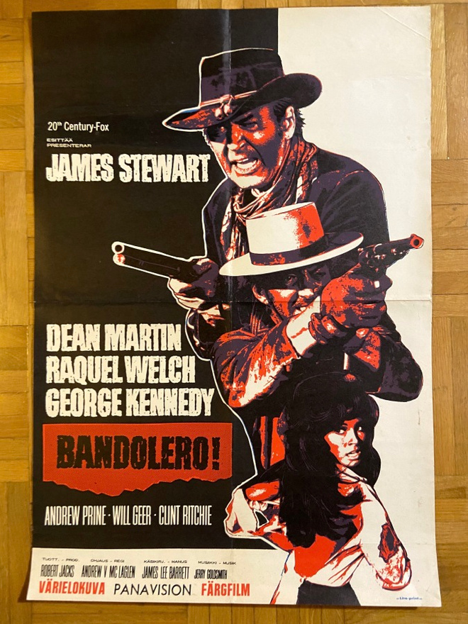 Vanha elokuvajuliste: Bandolero!