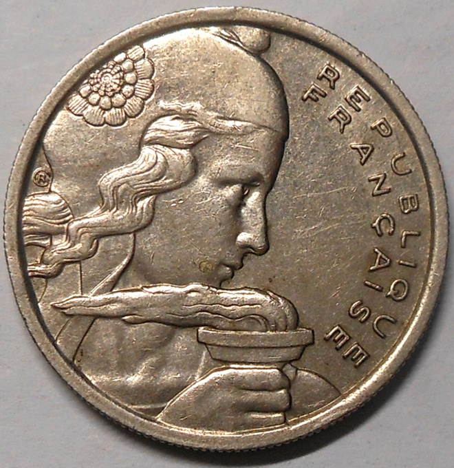 France. 100 francs 1957.