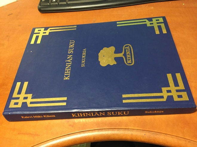 KIHNIÄN SUKU SUKUKIRJA 1994 HYVÄ