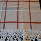 puuvilla verhokappa makramee reunus 65x156cm - pikkukuva 3