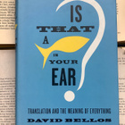 Is That a Fish in Your Ear? Translation and the Meaning of.. - pikkukuva 1