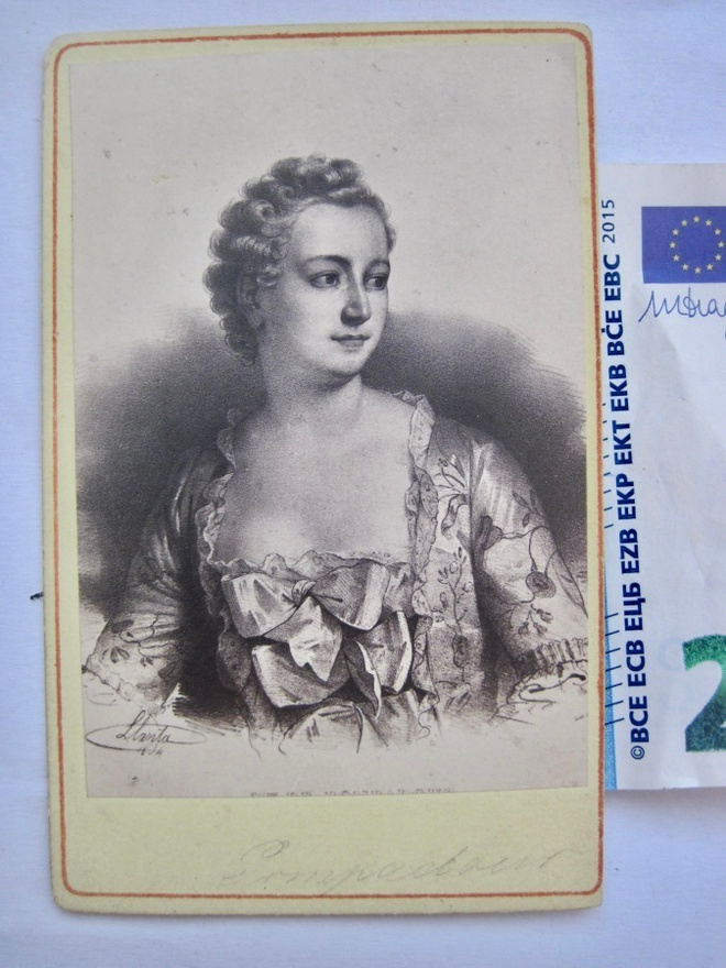 Valokuva Marquise Pompadour Ranska Kuninkaan Rakastaja 1870-
