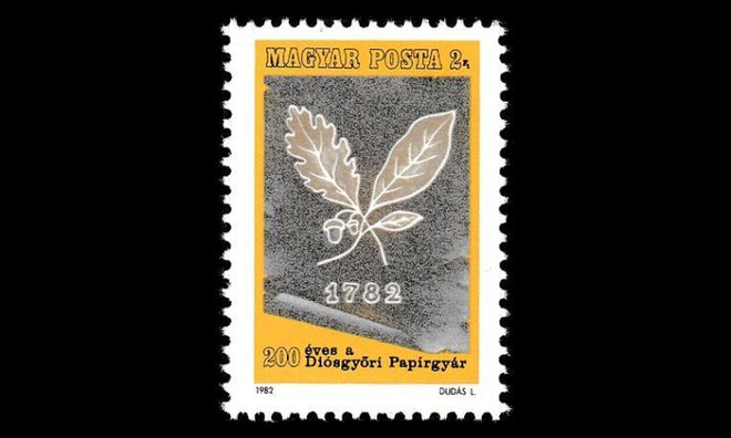 Unkari 3564 ** Diósgyörin vanha paperitehdas (1982)