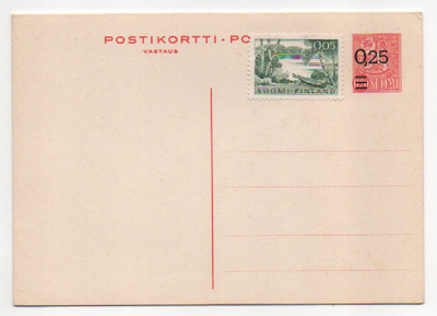 Postikortti maksetulla vastauksella  (R)