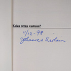 Johannes Virolainen : Kuka ottaa vastuun : ratkaisuja, aj... - pikkukuva 3