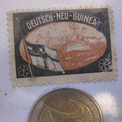 Kirjeensulkija Mainos Varustamo Deutsch-Neu-Guinea 1900-l