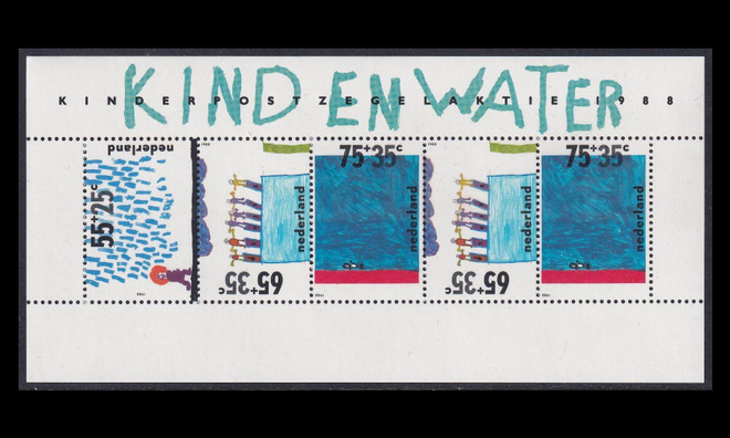 Alankomaat 1353BL32 ** Voor het Kind vesi (1988)